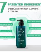 RYO Deep Cleansing & Cooling Shampoo mélyen tisztító sampon hűsítő hatással 480 ml