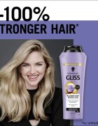 Schwarzkopf Gliss Blonde Hair Perfector hajsampon semlegesíti a sárgás tónusokat 250 ml