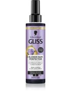 Schwarzkopf Gliss Blonde Hair Perfector öblítés nélküli kondicionáló semlegesíti a sárgás tónusokat 200 ml