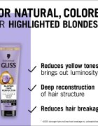 Schwarzkopf Gliss Blonde Hair Perfector regeneráló hajmasz szőkített vagy melírozott hajra 150 ml