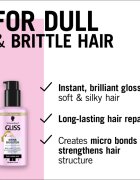 Schwarzkopf Gliss Liquid Silk leöblítést nem igénylő szérum az erős és fénylő hajért Shine Booster 100 ml