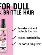 Schwarzkopf Gliss Liquid Silk öblítés nélküli kondicionáló az erős és fénylő hajért 200 ml