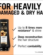 Schwarzkopf Gliss Ultimate Repair erősítő kondicionáló száraz és sérült hajra 200 ml