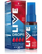 Schwarzkopf LIVE Drops lemosható színezőpasztilla árnyalat Fiery Red 30 ml