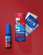 Schwarzkopf LIVE Drops lemosható színezőpasztilla árnyalat Fiery Red 30 ml