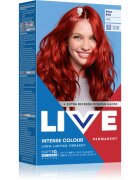 Schwarzkopf LIVE Intense Colour tartós hajfesték árnyalat 035 Real Red 1 db