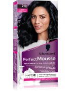 Schwarzkopf Perfect Mousse tartós hajfesték árnyalat 210 Icy Black 1 db