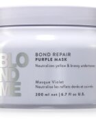 Schwarzkopf Professional Blondme Bond Repair Purple Mask haj maszk semlegesíti a sárgás tónusokat 200 ml
