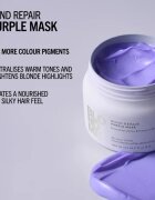 Schwarzkopf Professional Blondme Bond Repair Purple Mask haj maszk semlegesíti a sárgás tónusokat 200 ml
