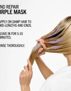 Schwarzkopf Professional Blondme Bond Repair Purple Mask haj maszk semlegesíti a sárgás tónusokat 200 ml