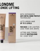 Schwarzkopf Professional Blondme Lifting élénkítő krém szőke hajra árnyalat Ice 60 ml