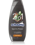 Schwarzkopf Schauma MEN tusfürdő gél és sampon 2 in 1 uraknak Sports Power 400 ml