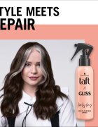 Schwarzkopf Taft x Gliss multifunkciós hajspray a hajformázáshoz melyhez magas hőfokot használunk Lovely Long 150 ml