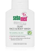 Sebamed Wash Gyengéd tisztító emulzió arcra és testre olívaolajjal 200 ml