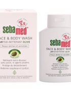Sebamed Wash Gyengéd tisztító emulzió arcra és testre olívaolajjal 200 ml