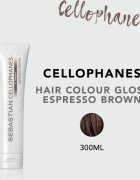 Sebastian Professional Cellophanes hajpakolás a fényes hajért festett hajra árnyalat Espresso Brown 300 ml
