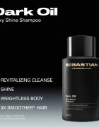 Sebastian Professional Dark Oil hidratáló sampon a fénylő és selymes hajért 1000 ml