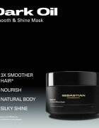 Sebastian Professional Dark Oil intenzíven tápláló maszk a fénylő és selymes hajért 145 ml