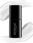 Semilac UV Hybrid Black & White géles körömlakk árnyalat 001 Strong White 7 ml