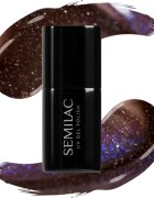 Semilac UV Hybrid Galaxy Flash gél körömlakk UV / LED-es lámpákhoz árnyalat 827 AI Brown 7 ml