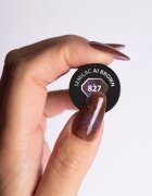 Semilac UV Hybrid Galaxy Flash gél körömlakk UV / LED-es lámpákhoz árnyalat 827 AI Brown 7 ml