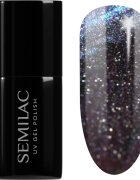 Semilac UV Hybrid Galaxy Flash gél körömlakk UV / LED-es lámpákhoz árnyalat 828 Grey Holo 7 ml