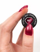 Semilac UV Hybrid Silk Effect gél körömlakk UV / LED-es lámpákhoz árnyalat 467 Red Candle Flash 7 ml