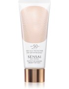 Sensai Silky Bronze védőkrém az egész arcra a káros napsugarak ellen SPF 50+ 50 ml