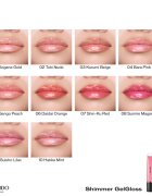 Shiseido Shimmer GelGloss csillogó ajakfény hidratáló hatással árnyalat 07 Shin Ku Red 9 ml