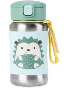 Skip Hop Spark Style Straw Bottle rozsdamentes kulacs szívószállal Hedgehog 12 m+ 1 db