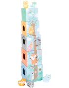Small foot Stacking Tower Pastel Animals toronyépítő játék 12m+ 10 db