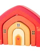 Small foot Wooden Building Blocks House interaktív játék fából készült 12 m+ 4 db
