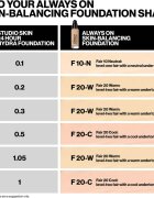 Smashbox Always On Skin Balancing Foundation tartós alapozó árnyalat F20W - LEVEL-TWO FAIR WITH A WARM UNDERTONE 30 ml