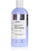 so!flow Cooling Shampoo Blonde Hair lila sampon semlegesíti a sárgás tónusokat 300 ml