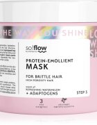 so!flow High Porosity Hair Protein-Emollient Mask erősítő maszk a töredezett károsult hajra 400 ml