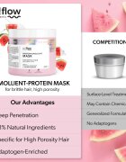 so!flow High Porosity Hair Protein-Emollient Mask erősítő maszk a töredezett károsult hajra 400 ml