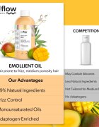 so!flow Medium Porosity Hair Emollient Oil hidratáló olaj töredezés ellen 150 ml
