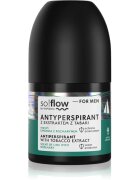 so!flow Men Antiperspirant golyós dezodor roll-on uraknak Tobacco extract scent of Lime with Rosemary 50 ml
