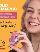 Soaphoria Hair Care Solid Shampoo organikus szilárd sampon a hullámos és göndör hajra 80 g