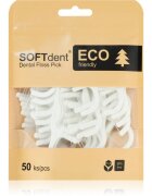 SOFTdent ECO Dental Floss Pick fogpiszkáló fogselyemmel 50 db