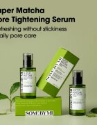 Some By Mi Super Matcha Pore Tightening Serum nyugtató szérum a fénylő arcbőr és a kitágult pórusok ellen 50 ml
