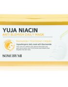 Some By Mi Yuja Niacin Anti Blemish Daily Mask fehérítő gézmaszk egységesíti a bőrszín tónusait nagy csomagolás 30 db