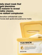 Some By Mi Yuja Niacin Anti Blemish Daily Mask fehérítő gézmaszk egységesíti a bőrszín tónusait nagy csomagolás 30 db
