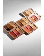 SOSU Cosmetics Complete Canvas Complexion Palette multifunkciós arc paletta az arcra árnyalat Dark 26.4 g
