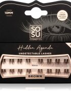 SOSU Cosmetics Hidden Agenda Undetectable Lashes Csomómentes elválasztott szempillák 10mm Brown 16 db