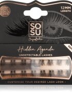 SOSU Cosmetics Hidden Agenda Undetectable Lashes Csomómentes elválasztott szempillák 12 mm