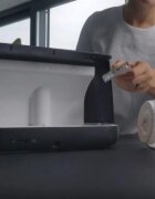 Stadler Form Ben ultrahangos aroma diffúzor és párásító sercegő kandalló hatással szín Black 1 db