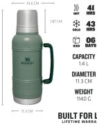Stanley Artisan Thermal Bottle termosz Hammertone Green 1 db