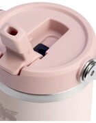 Stanley IceFlow™ Flip Straw 2.0 Tumbler rozsdamentes acél termokulacs Rose Quartz 410 ml