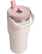 Stanley IceFlow™ Flip Straw Tumbler rozsdamentes kulacs Rose Quartz 600 ml
